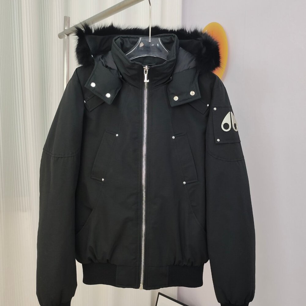 Moose Knuckles Unisex Black Down Jacket